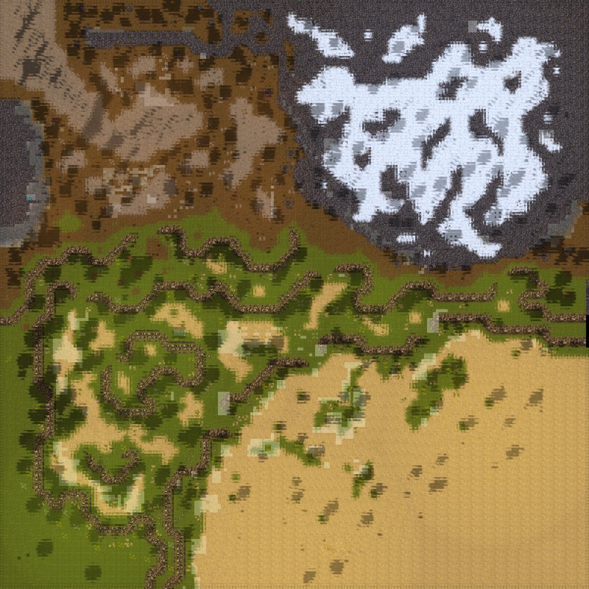 The Cheffenia arena, seen from above