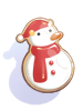 Biscoito de Boneco de Neve
